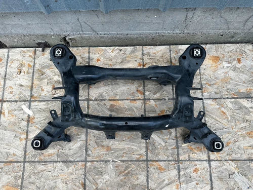 P40922 2012-2015 BMW X1 Rear Sub Frame Carrier Cross Member E84 AWD OEM used OEM rear subframe and crossmember