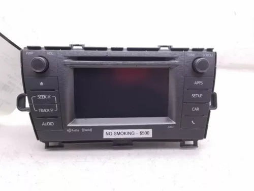 2012 - 2015 Toyota Prius CD Player HD Radio Receiver w/ Display 57032 OEM used OEM radio receiver