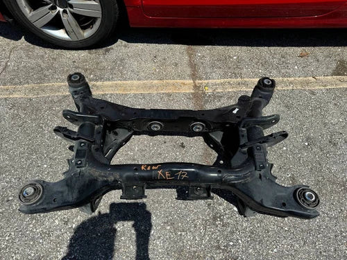 17-18 Jaguar XE 2.0 Rear Suspension Subframe Crossmember Cradle GX735K091AC OEM used OEM rear subframe and crossmember
