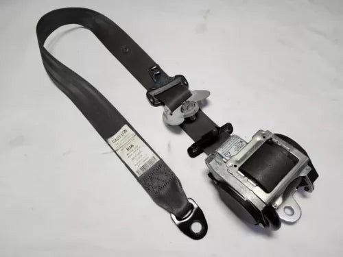 2006-2011 Kia Rio Front Left Driver Seat Belt Retractor Black OEM Used used OEM seat belt assembly