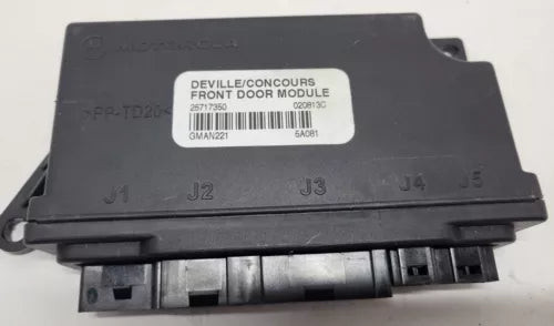 2000-2003 CADILLAC DEVILLE LEFT FRONT DOOR MODULE 25717350 OEM used OEM complete door assembly