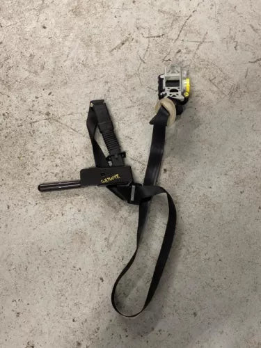 2014 Nissan Pathfinder Front RH Passenger Seat Belt Retractor Assembly Black Oem used OEM seat belt assembly