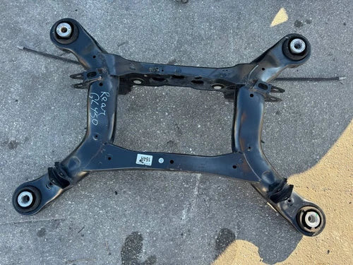 2006-12 Mercedes GL450 X164 Rear Subframe Crossmember Bar A164350032 OEM used OEM rear subframe and crossmember