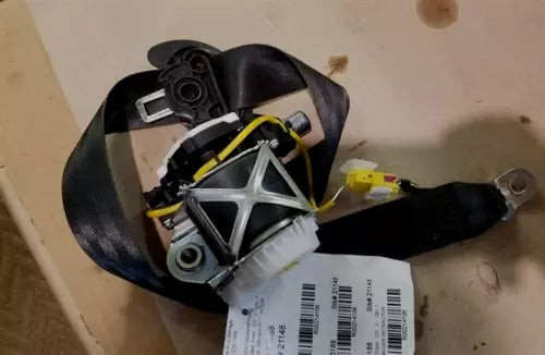 2009-2013 Volkswagen Tiguan Front Left Driver Seat Belt Retractor Blk OEM used OEM seat belt assembly