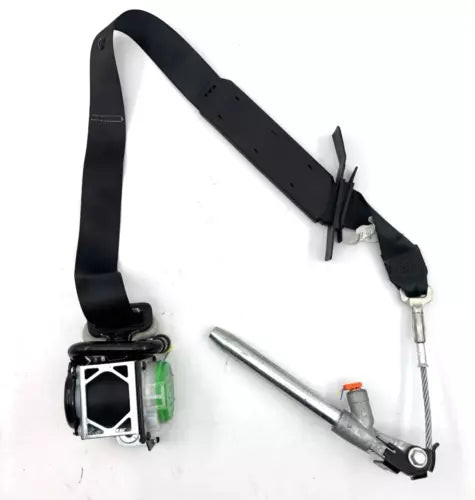 Nissan Versa Front Left Driver Seat Belt Retractor Assembly Black 2013-2017 OEM used OEM seat belt assembly