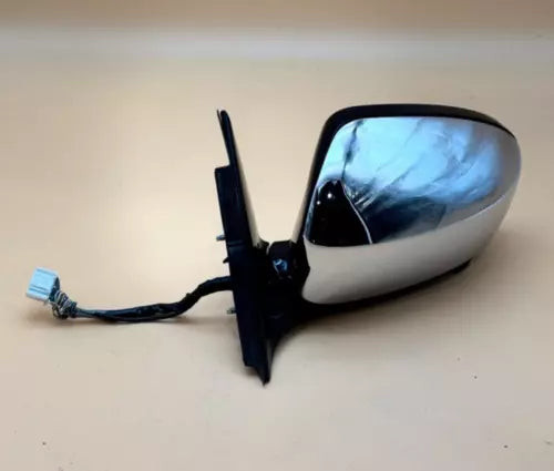 Infiniti EX37 EX35 QX50 Driver Left Side Door PWR Mirror w/Camera Chrome 09-14 used OEM complete door assembly