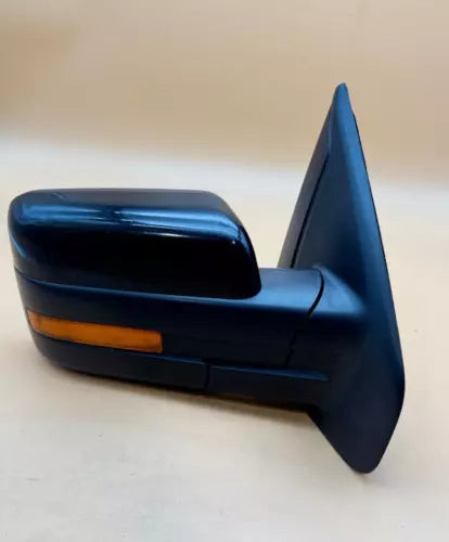 Ford F150 Passenger Right Side Door Mirror PWR Folding Auto Dim Black 2009-2014 used OEM door mirror