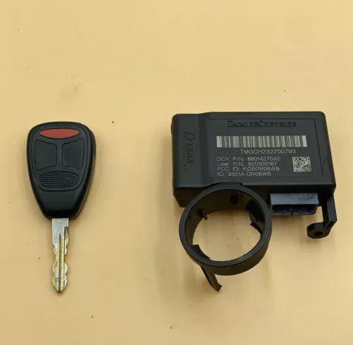 DODGE DAKOTA KEYLESS ENTRY RECEIVER MODULE IMMOBILIZER W/KEY 10-11 68014270AE used OEM keyless entry module