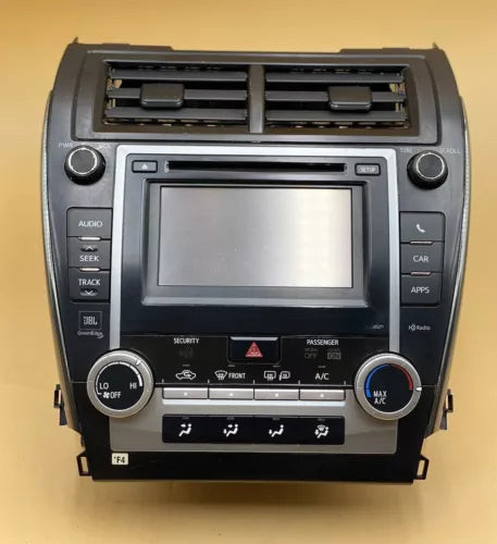 Toyota Camry GPS Navigation Receiver Screen JBL Radio AM/FM CD Player 12-14 used OEM radio receiver