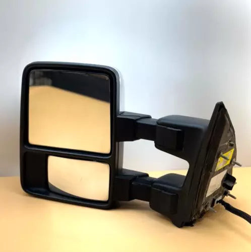 Ford F250 F350 Left Driver Side Towing Door Mirror - PWR Fold 2008-2016 OEM used OEM door mirror
