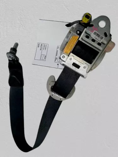 2013 Nissan Pathfinder Front Left Driver Seat Belt Retractor Black Oem used OEM seat belt assembly