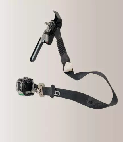 2018 Nissan Altima Front Right Passenger Seat Belt Retractor Black OEM used OEM seat belt assembly