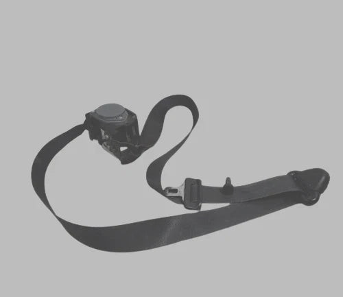 2005-2006 Jeep Wrangler Front Left Driver Seat Belt Retractor BLACK OEM used OEM seat belt assembly