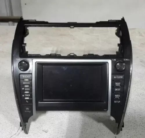 2012 Toyota Camry AM-FM CD Player Radio Display Receiver 8610006040 ID E7036 OEM used OEM infotainment display
