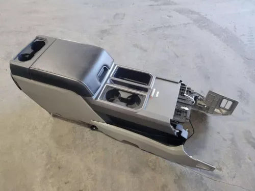 2015-2016 Ford F150 Front Floor Center Console Assembly Column Shift Gray OEM used OEM center console