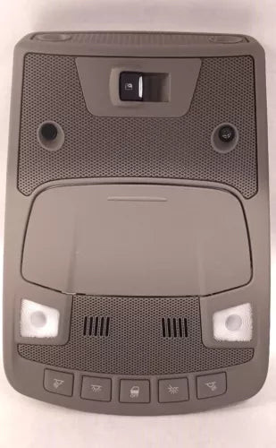 2015-2020 Ford F150 Front Overhead Roof Console Crew Cab W/Power Sliding Gray used OEM center console