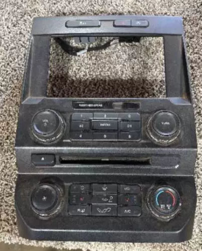 2018 Ford F150 Radio Media Climate Seat Temperature Control Panel OEM used OEM A/C climate control module