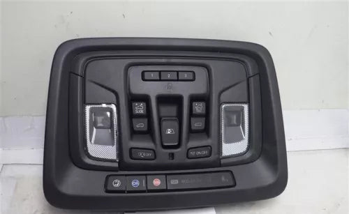 2019-2022 Chevy Silverado Sierra 1500 Roof Overhead Console With SunRoof Black used OEM center console