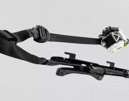 2015-2018 Audi A3 Sedan Front Right Passenger Seat Belt Retractor BLACK OEM used OEM seat belt assembly