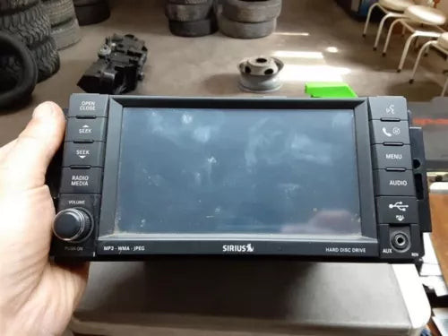 2008-2010 Jeep Wrangler AM-FM-DVD Radio Display Receiver w/Satellite ID REN OEM used OEM infotainment display