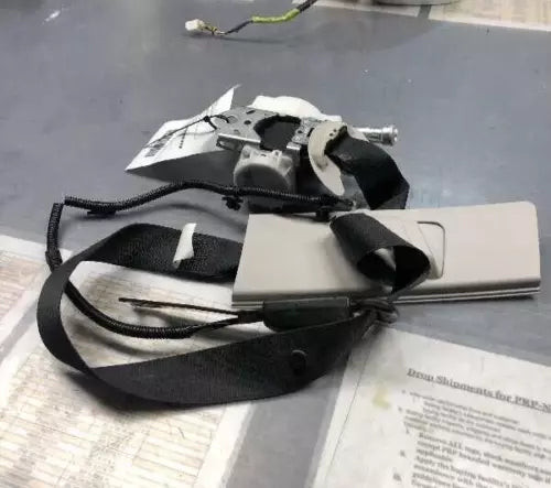 2014 2019 Toyota Corolla Front Left Driver Seat Belt Retractor Assembly Black used OEM seat belt assembly