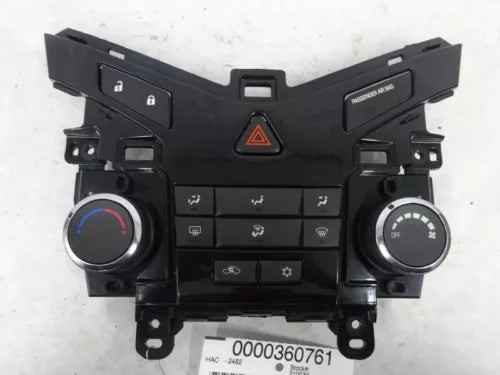 2012-2016 Chevrolet Cruze Manual W/o Heat AC Climate Heater Temp Control OEM used OEM auto part