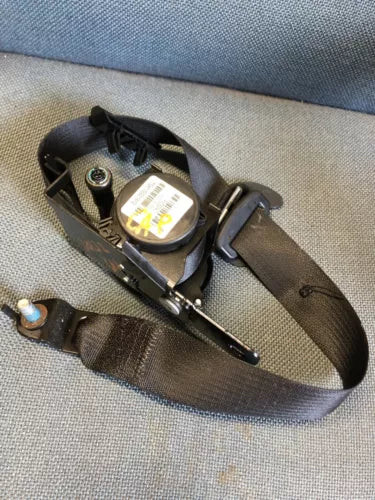 2011-2019 Dodge Charger Front LH Driver Seat Belt Retractor Assembly Black used OEM seat belt assembly