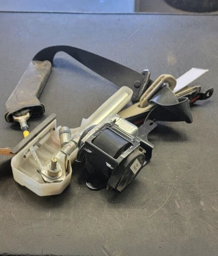 2008-2015 Nissan Rogue Front Passenger Seat Belt Retractor Assembly Black OEM used OEM seat belt assembly