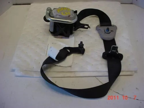 2006-2007 Subaru Impreza Front LH Driver Seat Belt Retractor Assembly Black OEM used OEM seat belt assembly