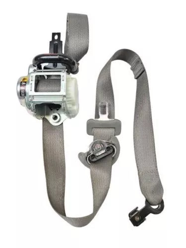 2014 - 2015 Chevy Impala Front LH Driver Seat Belt Retractor Gray OEM used OEM seat belt assembly