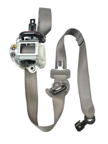 2014-2015 Chevy Impala Front RH Passenger Seat Belt Retractor updated Style Gray OEM used OEM seat belt assembly