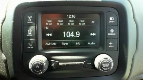 2015-2017 Jeep Renegade 5.0" Touch Screen Satellite Radio Display Receiver OEM used OEM infotainment display