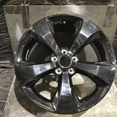 2016-2021 Jeep Cherokee Wheel 18x7, 5 spoke, solid spoke, black OEM used OEM wheel