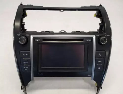2013-2014 Toyota Camry Radio Receiver Player ID 57076 On Display Face OEM used OEM radio receiver