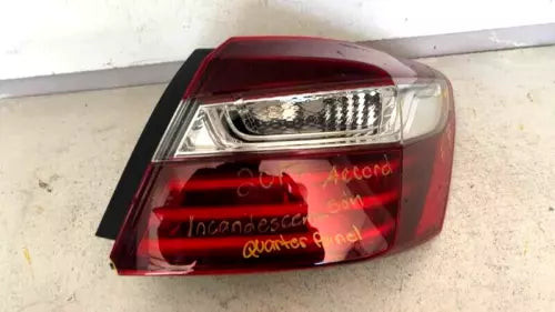 2016 2017 Honda Accord Sedan Right Side Passenger Quarter Panel Tail Light OEM used OEM tail light