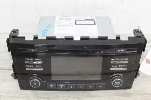 2016-2017 Nissan Altima Radio Receiver Screen AM-FM-CD Base W/O Navigation used OEM radio receiver