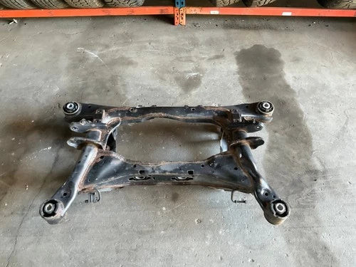 17-19 Jaguar XE Rear Suspension Subframe Crossmember OEM used OEM rear subframe and crossmember