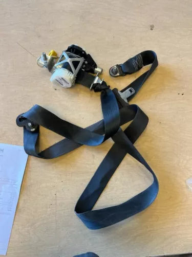 2007-2011 Dodge Nitro Front Left Driver Seat Belt Retractor Assembly Black OEM used OEM seat belt assembly