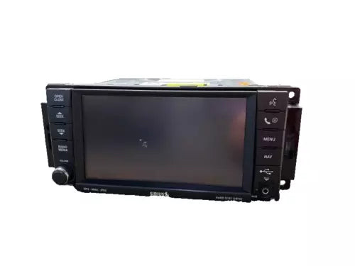 2008-2010 CHRYSLER JEEP DODGE AM-FM-DVD RADIO RECEIVER W/DISPLAY SATELLITE RER used OEM radio receiver