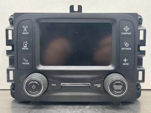 2017 - 2018 Jeep Compass AM FM CD Player Radio 5.00" Display and Receiver OEM used OEM radio or infotainment unit