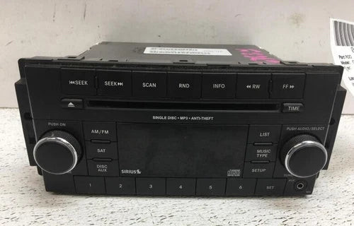 2013 - 2014 Chrysler 200 AM FM CD MP3 Satellite Radio Receiver OEM used OEM radio or infotainment unit