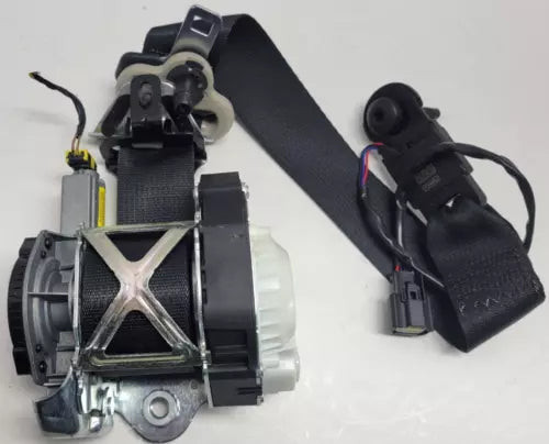 2014-2019 Ford Fiesta Front Right Passenger Seat Belt Retractor Assembly Black used OEM seat belt