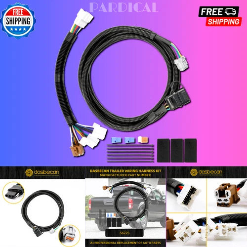 56225 Trailer Hitch Wiring Harness Kit for Nissan Frontier Pathfinder Xterra Suz used OEM latch or actuator