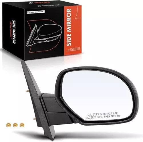 Passenger Side Manual Door Mirror - Compatible with Chevy Silverado 1500 2500 35 used OEM side view mirror