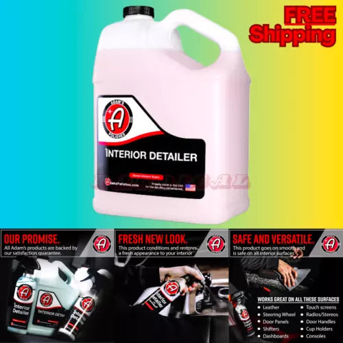 Adam's Polishes Interior Detailer Gallon (Sweet Almond) - Total Car Interior Cle used OEM used OEM auto part