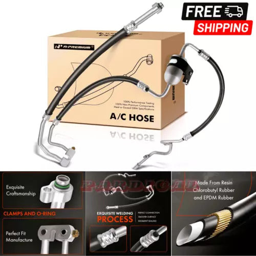A/C Suction & Discharge Line Hose Assembly for Ford F-150 1999-2003 | Heritage used OEM alternator