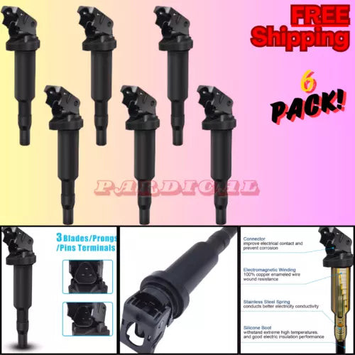 Ignition Coil Pack Set of 6 BMW 325Ci 328I 330Ci 528I 530I 535I 740Li X3 X5 X6 Z used OEM side view mirror