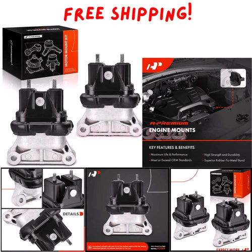 2PCS Front Left Right Engine Motor Mount Set Compatible with Dodge Charger 2006- used OEM engine assembly