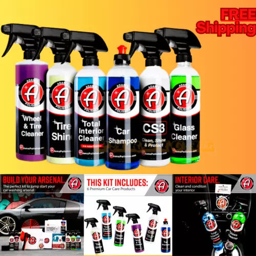 Adam's Polishes Arsenal Builder Car Cleaning Kit (6 Item) - Our Best Value Car D used OEM used OEM auto part