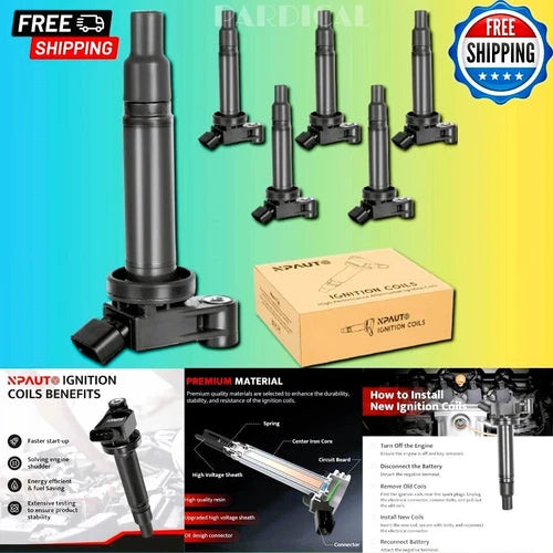 Ignition Coils Pack Set of 6 for V6 3.0L 3.3L 1999 2000 2001 2002 2003 2004 2005 used OEM used OEM auto part
